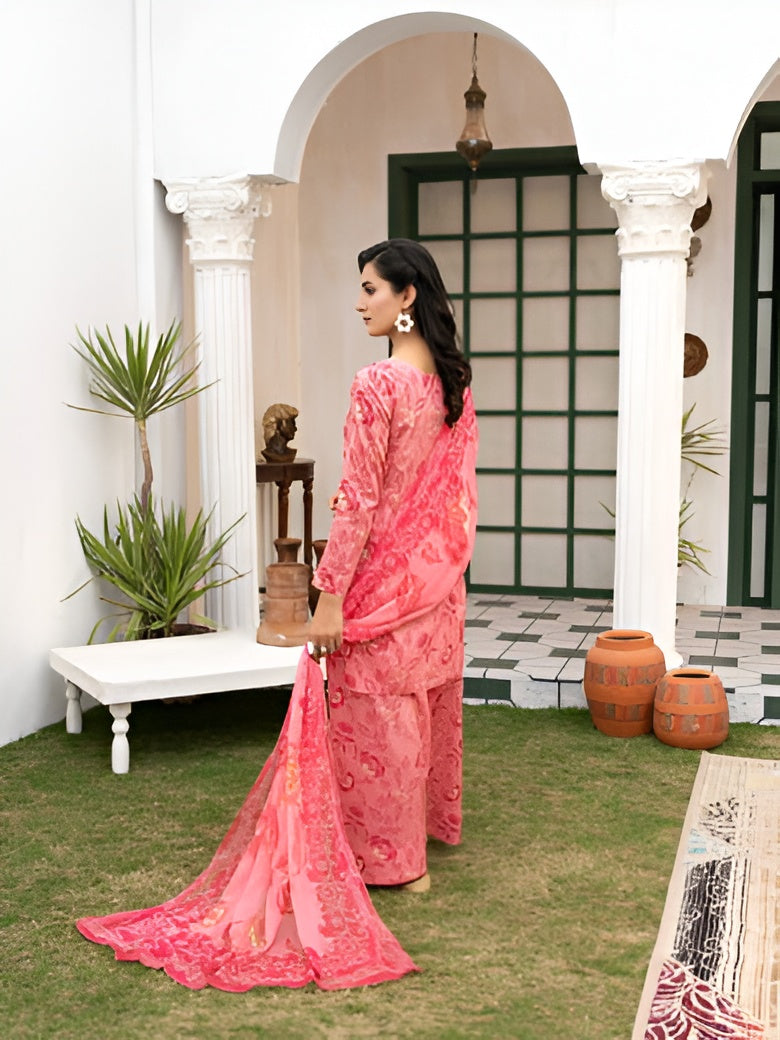 Dastan summer lawn suit by Bunaaz – view 4
