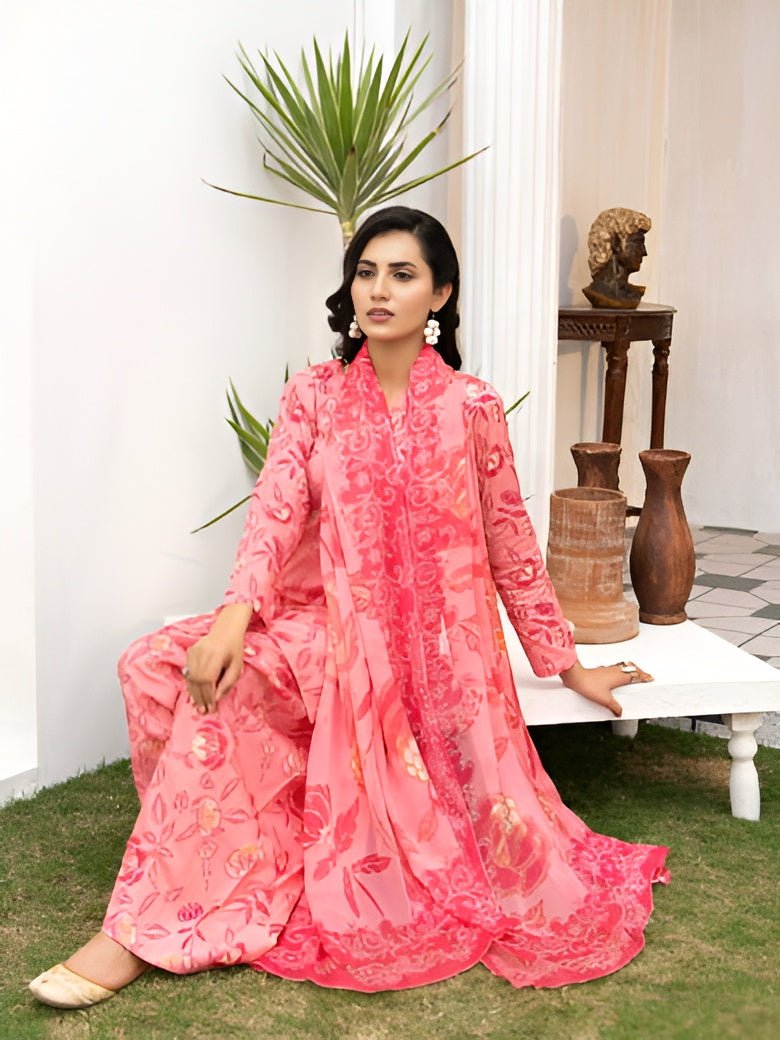 Dastan summer lawn suit by Bunaaz – view 5