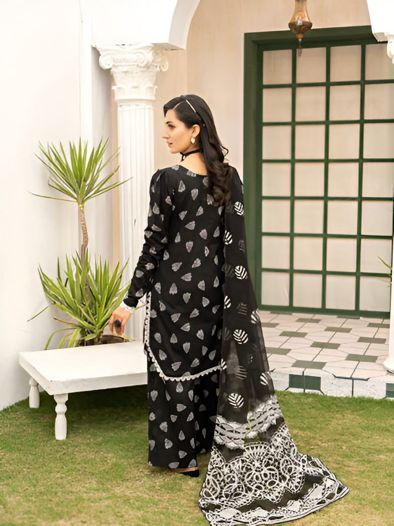 Rashk summer lawn suit by Bunaaz – view 4