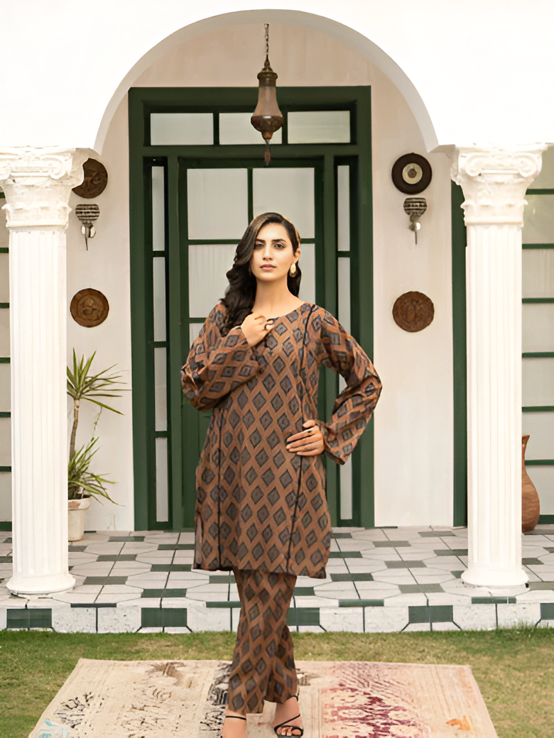 Meeral summer lawn suit by Bunaaz – view 3