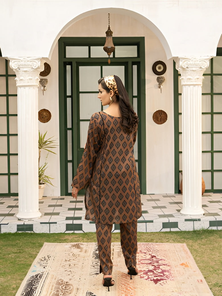 Meeral summer lawn suit by Bunaaz – view 4