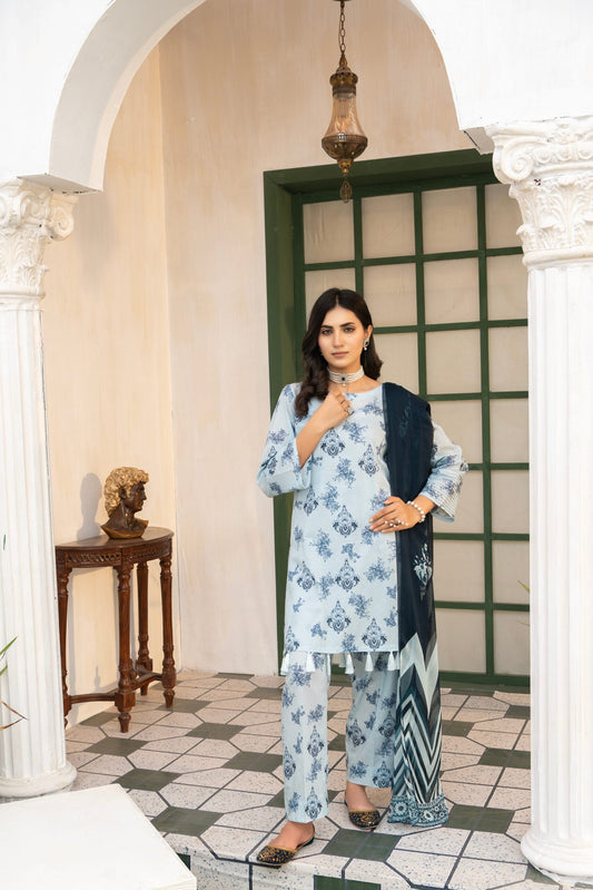 Ravish 3-piece summer lawn suit by Bunaaz