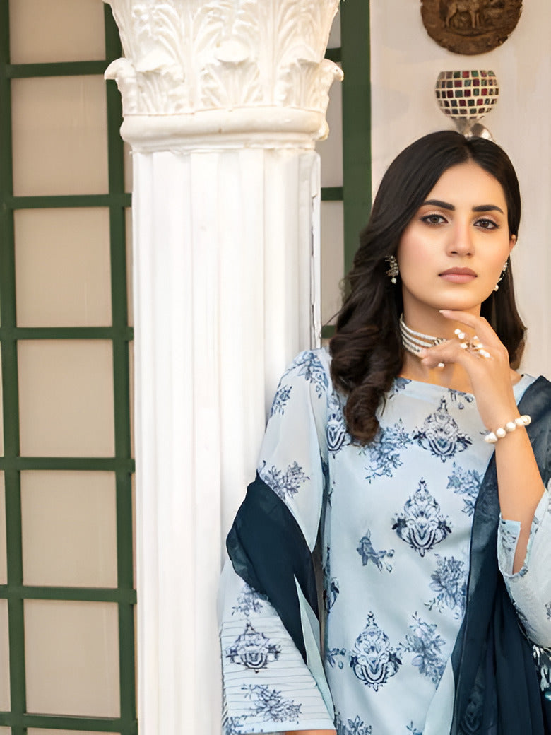 Ravish summer lawn suit by Bunaaz – view 6