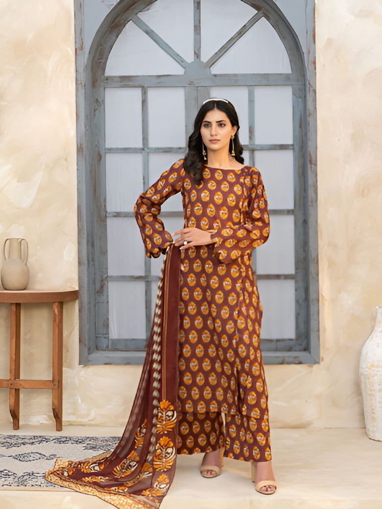 Gul-e-Rukh summer lawn suit by Bunaaz – view 2