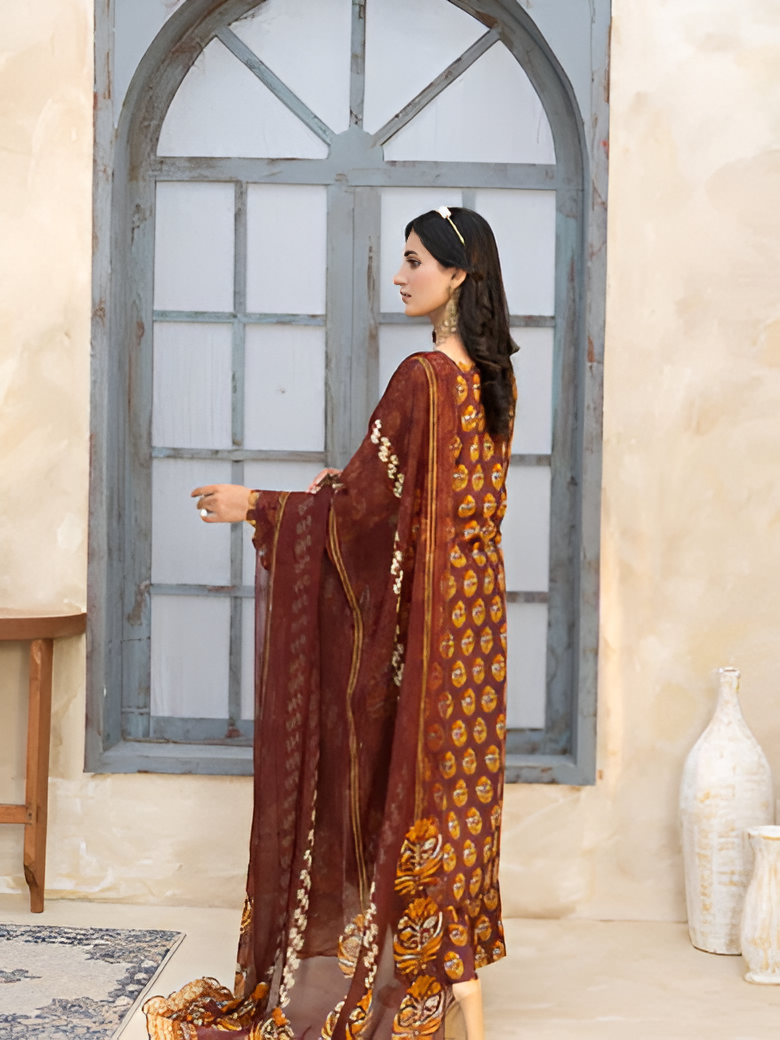 Gul-e-Rukh summer lawn suit by Bunaaz – view 3