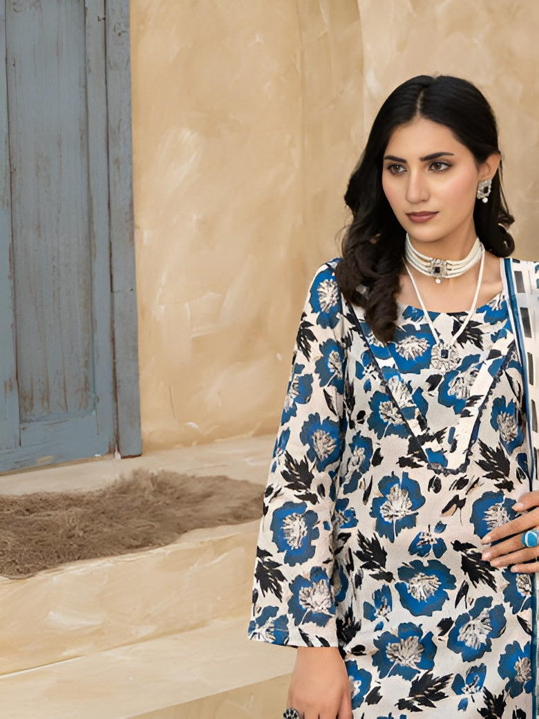 Raj Kumari summer lawn suit by Bunaaz – view 6