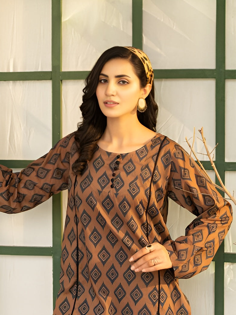 Meeral summer lawn suit by Bunaaz – view 7