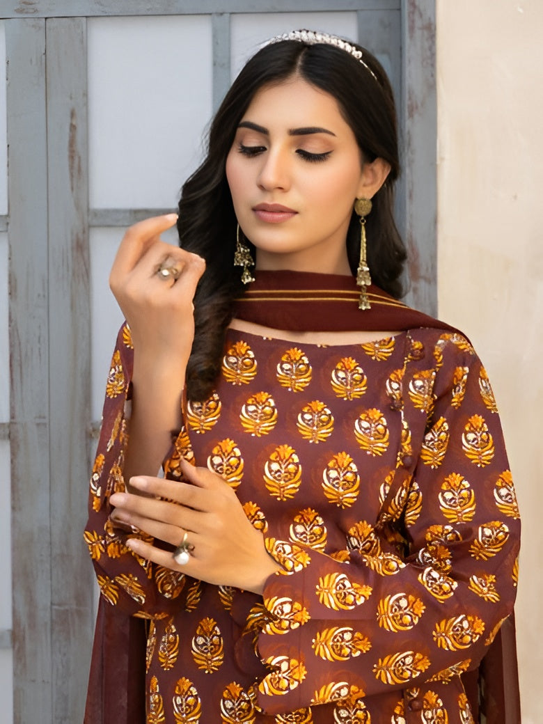 Gul-e-Rukh summer lawn suit by Bunaaz – view 4