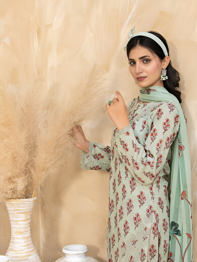 Khushbakht summer lawn suit by Bunaaz – view 6